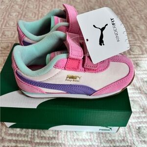 PUMA Kids' Pink & Purple New With tags Easy Rider Velcro Sneakers